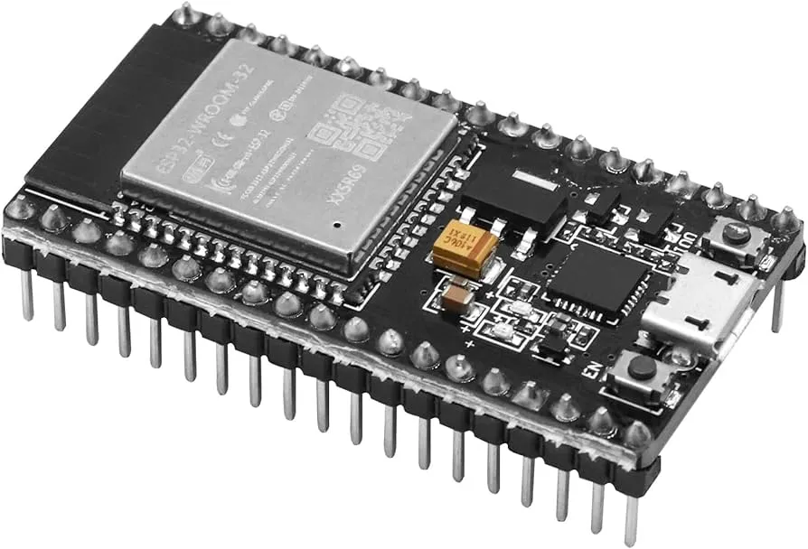 Fotografía de una placa de desarrollo ESP32